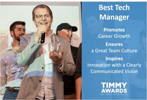 Timmy Award Best Tech Manager