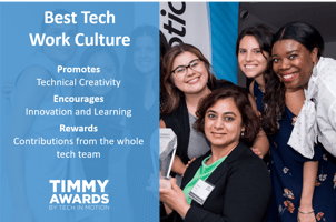 Timmy Award Best Tech Work Culture